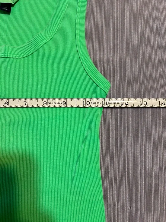 Universal Thread Bright Green Ribbed Tank - Picture 8 of 10